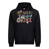 Black Saved by his grace Easter Day Urban Hoodie - HowdyJamesFarm