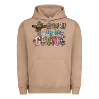Pigment Burro Saved by his grace Easter Day Urban Hoodie - HowdyJamesFarm