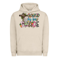 Pigment French Oak Saved by his grace Easter Day Urban Hoodie - HowdyJamesFarm
