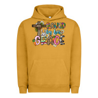 Pigment Peanut Butter Saved by his grace Easter Day Urban Hoodie - HowdyJamesFarm