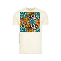 Vintage Arctic western gemstone and sunflower seamless pattern Vintage Tee - BundleAndBundleShop