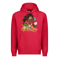 Cardinal afro woman teacher life Premium Hoodie - NancyCooperArtShop