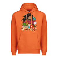 Carrot afro woman teacher life Premium Hoodie - NancyCooperArtShop