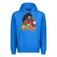 True Royal afro woman teacher life Premium Hoodie - NancyCooperArtShop