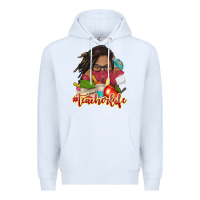 White afro woman teacher life Premium Hoodie - NancyCooperArtShop