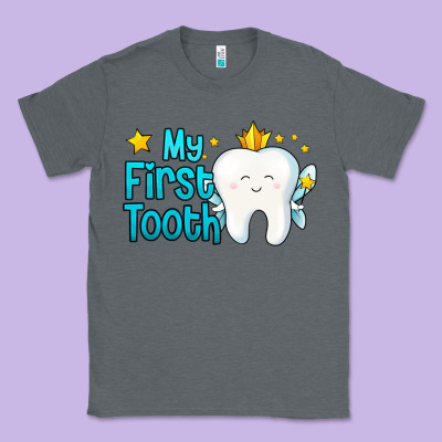 My First Tooth Tooth Fairy Classic Tee Designed By Jasminsmagicworld