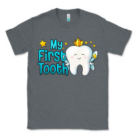 Charcoal Heather my first tooth tooth fairy Classic Tee - Jasminsmagicworld