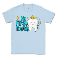 Dusty Blue my first tooth tooth fairy Classic Tee - Jasminsmagicworld