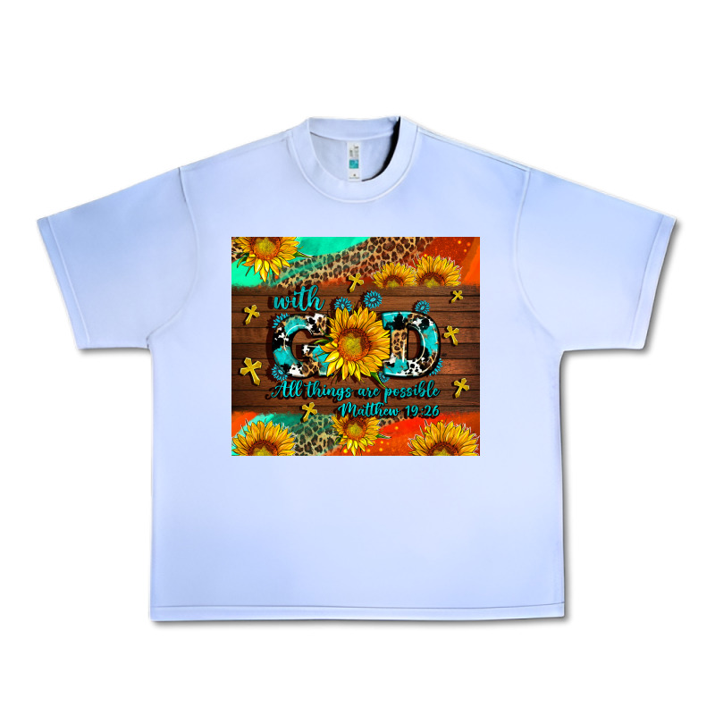 With God All Things Are Possible Urban Heavy Tee by AdoDesignShop | Teevron