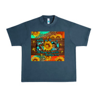 Midnight Navy with god all things are possible Urban Heavy Tee - AdoDesignShop