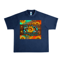 Navy with god all things are possible Urban Heavy Tee - AdoDesignShop