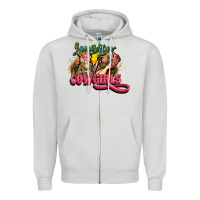 Dove Grey long live cowgirls Zipper Hoodie - NancyCooperArtShop