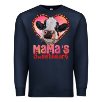 Navy mamas sweetheart baby cow Premium Sweatshirt - RanaPortraitStore