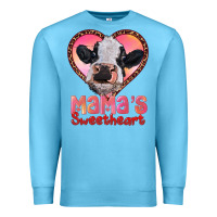 Ocean Blue mamas sweetheart baby cow Premium Sweatshirt - RanaPortraitStore