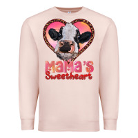 Pale Pink mamas sweetheart baby cow Premium Sweatshirt - RanaPortraitStore