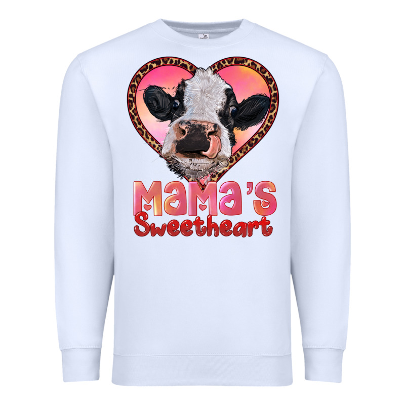 Mamas Sweetheart Baby Cow Premium Sweatshirt by RanaPortraitStore | Teevron