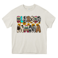 Cream blessed mama Heavy Core Tee - Zillion Design Studio