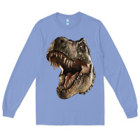 Colony Blue Tyrannosaurus T Rex Face Long Sleeve Tee - LillyAllenDesigns