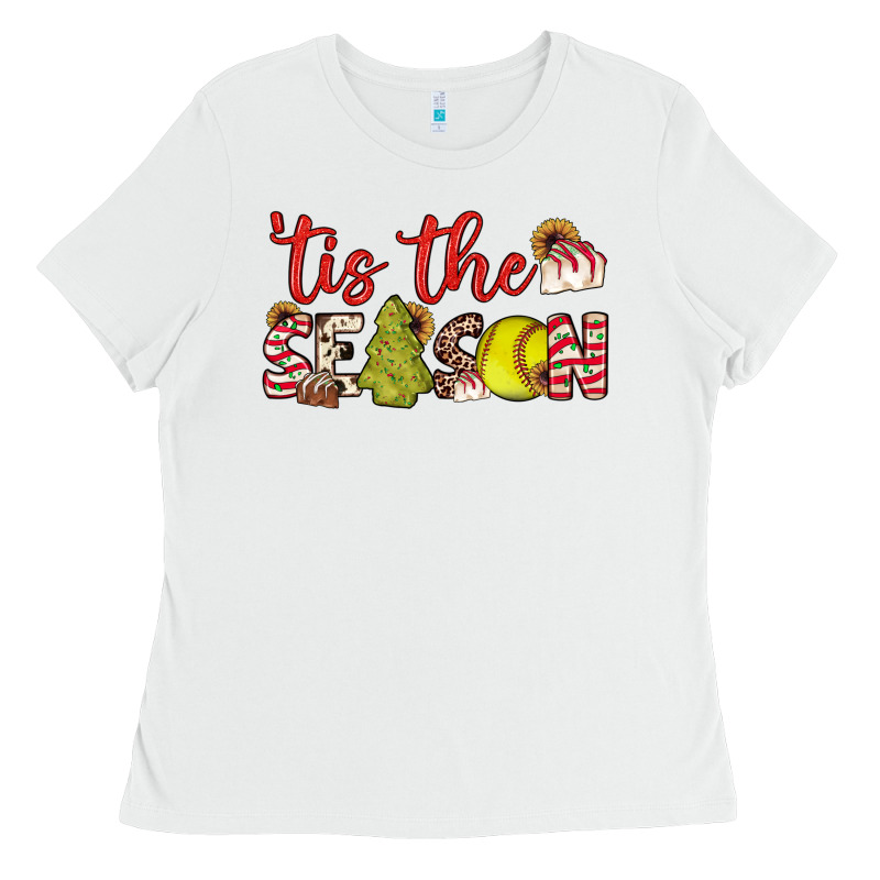 Tis The Season Softball Little Debbie Tree Cakes Ladies Tee by JahusDesignShop | Teevron