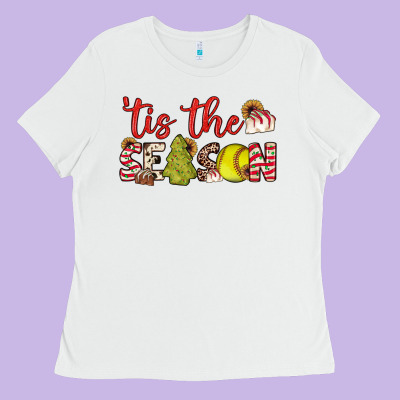 Tis The Season Softball Little Debbie Tree Cakes Ladies Tee Designed By Jahusdesignshop