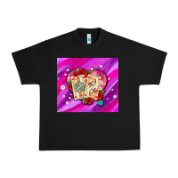Black valentines day playing cards and pearl watercolor Urban Heavy Tee - AdoDesignShop