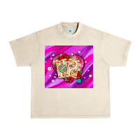 Sandshell valentines day playing cards and pearl watercolor Urban Heavy Tee - AdoDesignShop