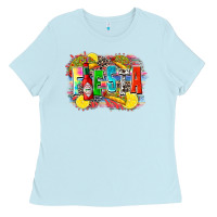 Baby Blue taco fiesta Ladies Tee - Zillion Design Studio