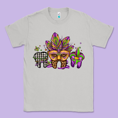 Mardi Gras Teeth Dental Assistant Classic Tee Designed By Jasminsmagicworld