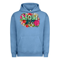 Pigment Pebble Blue Mom life Urban Hoodie - CowGirlArtShop