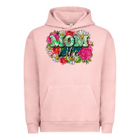 Pigment Salmon Mom life Urban Hoodie - CowGirlArtShop