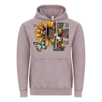 Vintage Zinc leopard cross sunflower butterfly Vintage Hoodie - JahusDesignShop