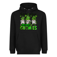 Black shamrockin' with my gnomies st patrick's day Heavyweight Hoodie - Jasminsmagicworld