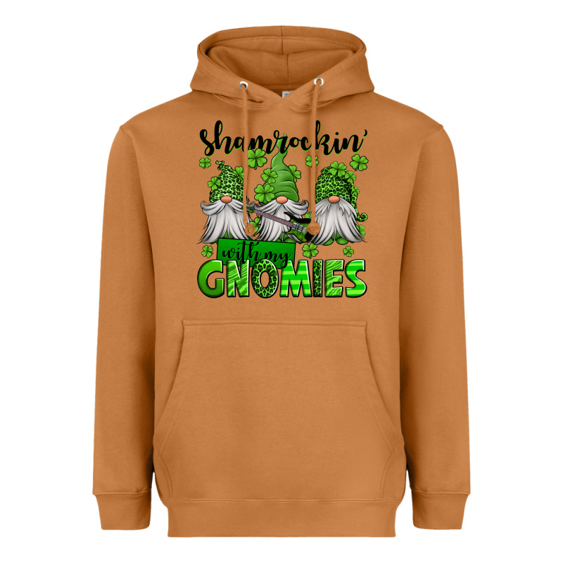Shamrockin' With My Gnomies St Patrick's Day Heavyweight Hoodie by Jasminsmagicworld | Teevron