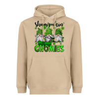 Mushroom shamrockin' with my gnomies st patrick's day Heavyweight Hoodie - Jasminsmagicworld