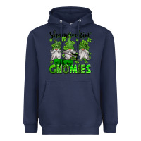 Navy shamrockin' with my gnomies st patrick's day Heavyweight Hoodie - Jasminsmagicworld