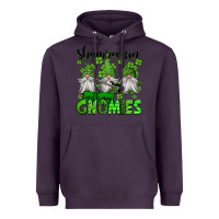 Plum shamrockin' with my gnomies st patrick's day Heavyweight Hoodie - Jasminsmagicworld