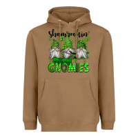 Toasted Coconut shamrockin' with my gnomies st patrick's day Heavyweight Hoodie - Jasminsmagicworld