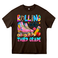 Chocolate Brown rolling into third grade Heavy Core Tee - texasbilliewilder