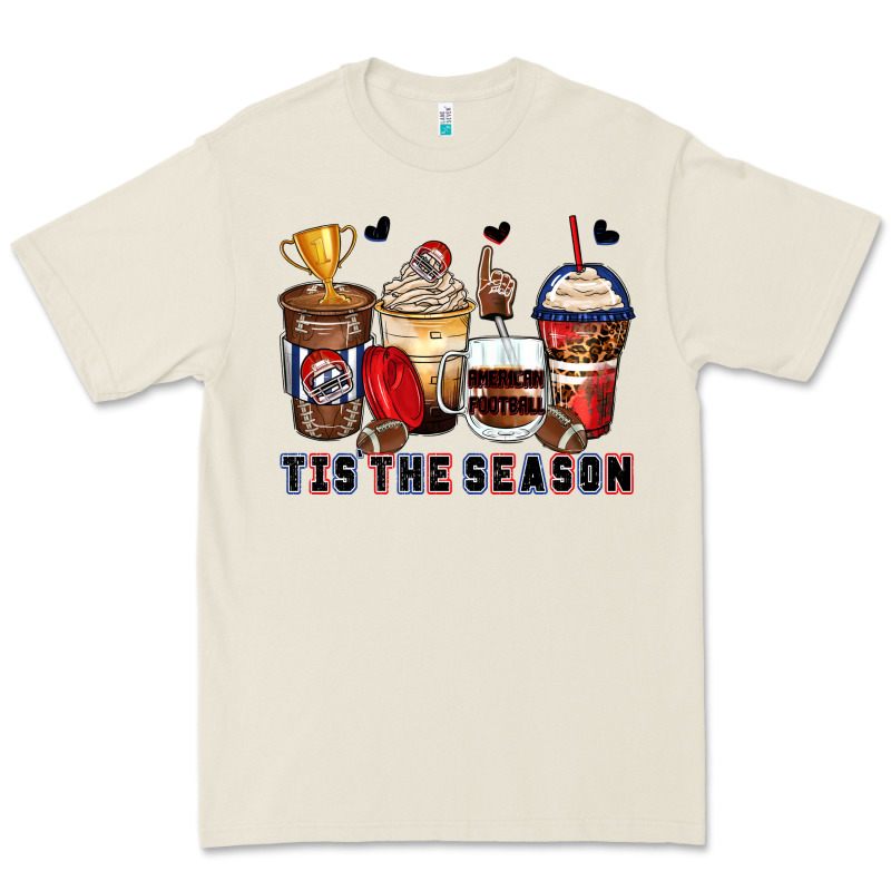 Tis' The Season American Football Coffee Cups Premium Tee by Zillion Design Studio | Teevron