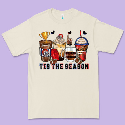 Tis' The Season American Football Coffee Cups Premium Tee Designed By Zillion Design Studio