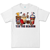 White tis' the season american football coffee cups Premium Tee - Zillion Design Studio