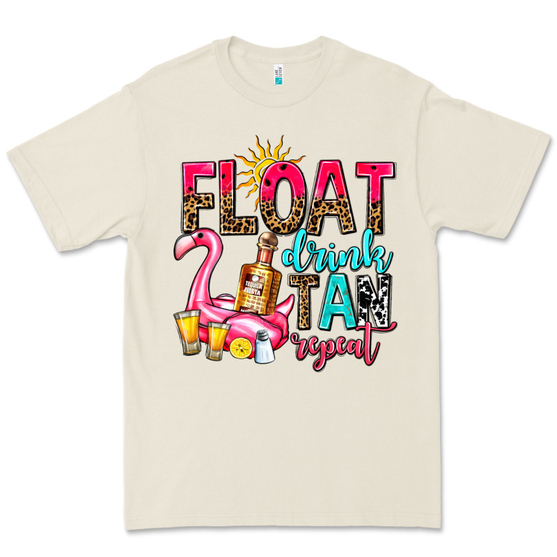 Float Drink Tan Repeat Premium Tee by AdoDesignShop | Teevron