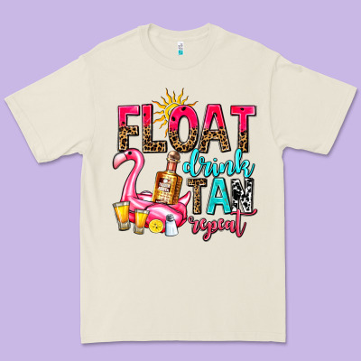 Float Drink Tan Repeat Premium Tee Designed By Adodesignshop