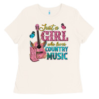 Bone just a girl who loves country music Ladies Tee - texasbilliewilder