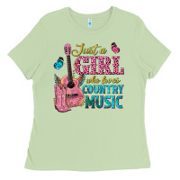 Matcha just a girl who loves country music Ladies Tee - texasbilliewilder