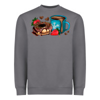 Storm donut coffee strawberry Heavyweight Sweatshirt - AdoDesignShop