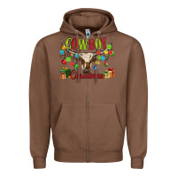 Chestnut cowboy christmas Zipper Hoodie - MaliasSmallBusiness