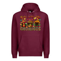 Burgundy fiesta with my gnomigos Premium Hoodie - texasbilliewilder