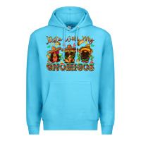 Ocean Blue fiesta with my gnomigos Premium Hoodie - texasbilliewilder