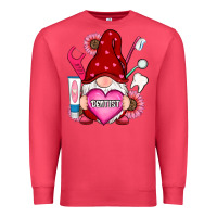 Cardinal valentines day dentist gnome Premium Sweatshirt - RanaPortraitStore